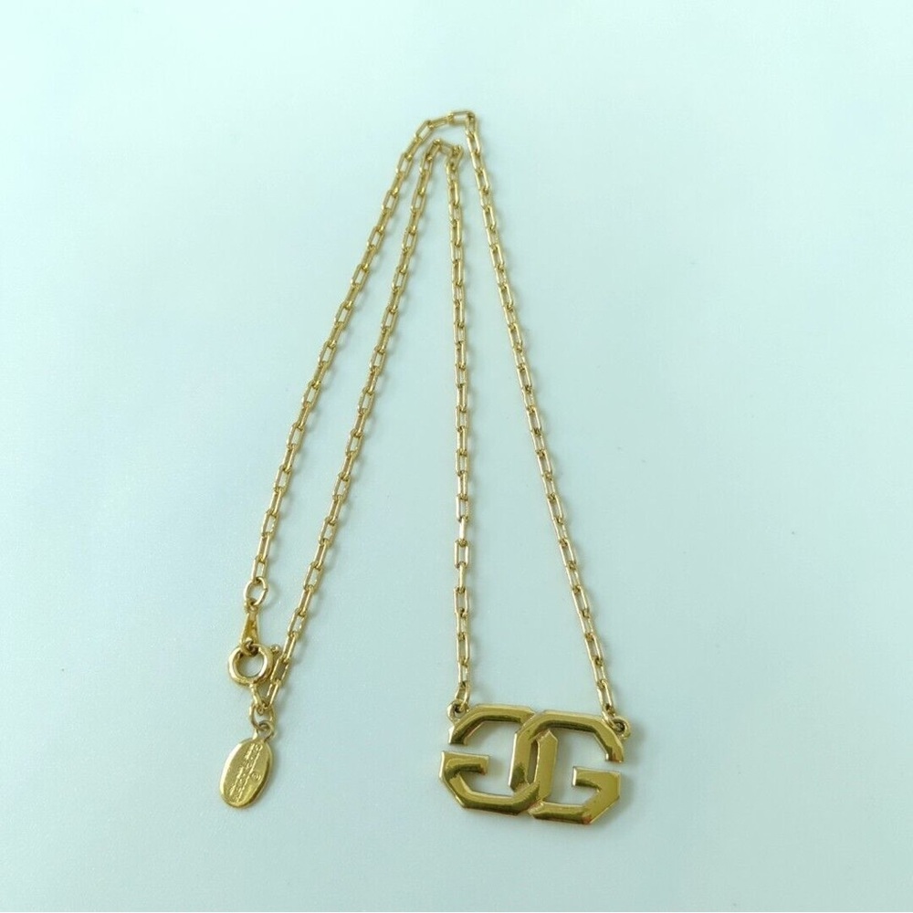 Givenchy Gold Necklace with Dainty Chain and Elegant Pendant